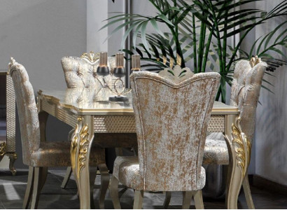 Dining nook luxury dining group dining room dining table chairs beige set wood 5 pieces