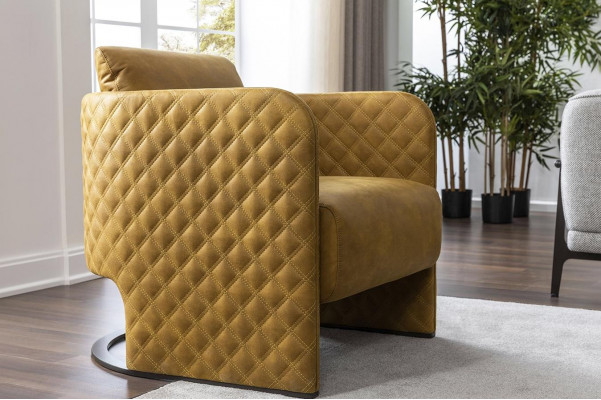 Sofa set Sofas Imitation Leather Sofa 321 Seater Modern Yellow Armchair Set