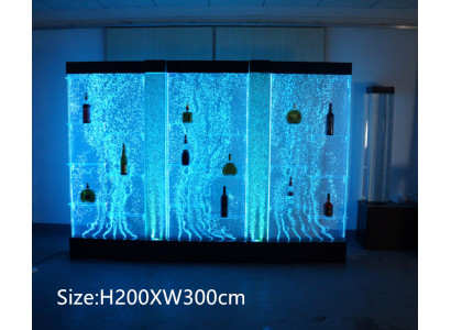 Water Wall Bar Counter Shelf Led Water Column Restaurant Decoration