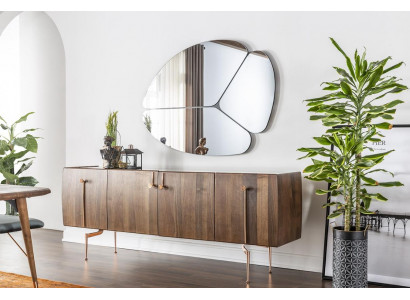Sideboard sideboard dresser mirror wood brown sideboard cabinets set of 2 pieces.