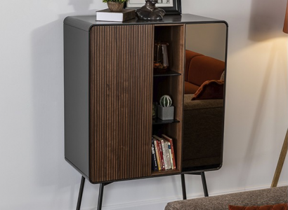 Retro sideboard bar cabinet living room cabinets wood wine cabinet brown