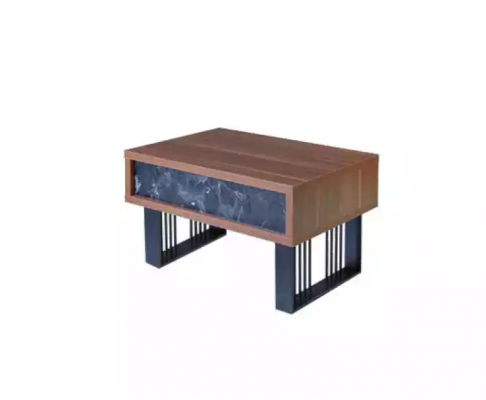 Modern office furniture set: desk, coffee table, file cabinet