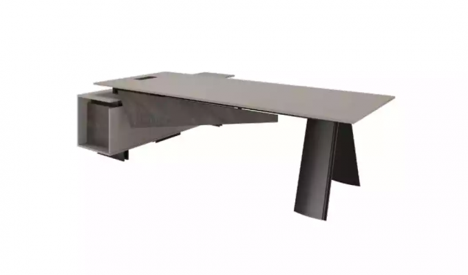 Gray office furniture desk sideboard office furniture modern wood