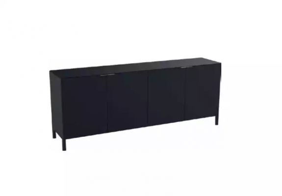 Corner desk, sideboard, coffee table, study, modern, wood, black