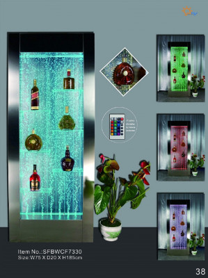 LED water wall bar shelf column water column counter shelf decor designer