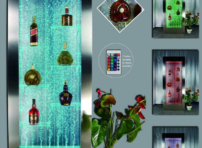 LED water wall bar shelf column water column counter shelf decor designer