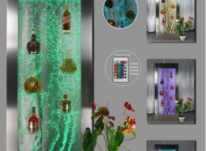 LED water wall bar shelf column water columns decor counter shelves designer
