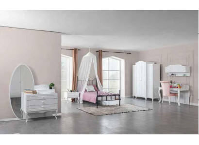 Bedroom Set Bed Nightstand Dresser Bedroom Youth Room 6-piece Furniture