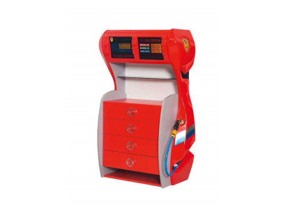 Gas station dresser with drawers children's room modern furniture shelf wood room