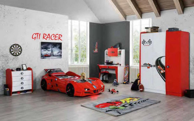 Desk with Shelves Modern Youth Room Children's Room Designer Furniture Luxury