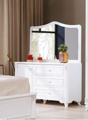 Console table dresser with mirror luxury class furniture style modern solid wood new
