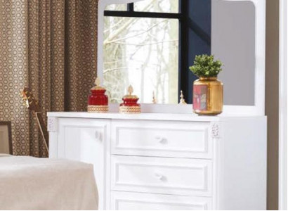 Console table dresser with mirror luxury class furniture style modern solid wood new