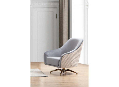 Designer armchair upholstery fabric modern living room luxury wood furniture swivel chair new