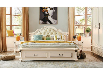 Wooden bed, bed design, luxury double hotel beds, bedroom 180x200 cm wood.