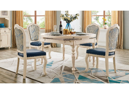 Round Baroque dining table classical dining tables furniture tables wooden furniture new