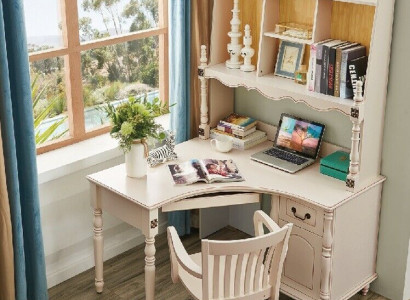Desk corner table office tables desks furniture country style office wood