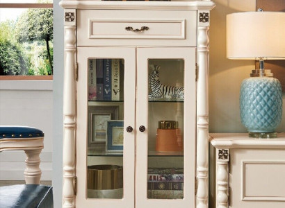 Cabinet Dresser Display Cabinet Colonial Style Furniture Sideboard Sideboards Wood New