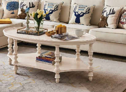 Oval coffee table living room design luxury side table wood table