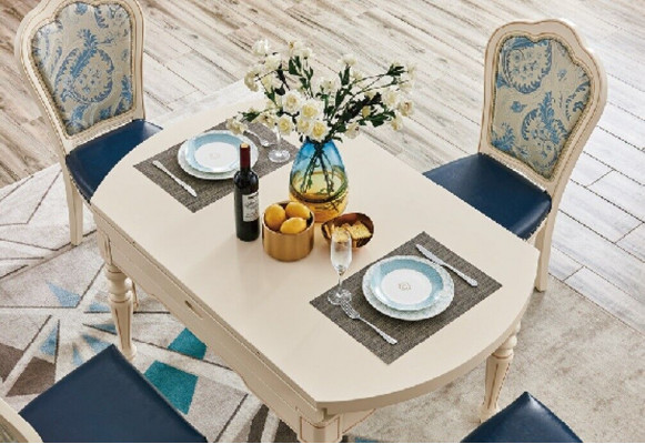 Round Baroque dining table classical dining tables furniture tables wooden furniture new