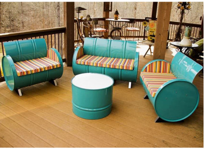 Modern Industrial Sofa Set Iron Textile Restaurant Sofa Aluminum