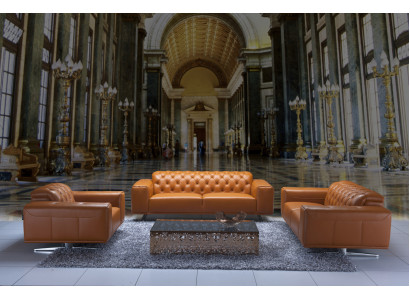 Chesterfield Sofa Set Brown Couches Leather Sofa Sofa Couch Classic New