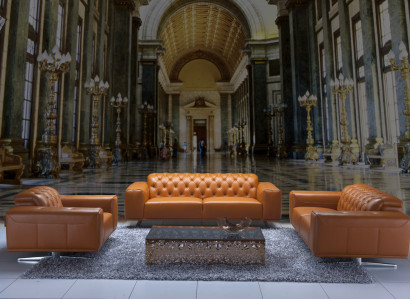 Chesterfield Sofa Set Brown Couches Leather Sofa Sofa Couch Classic New