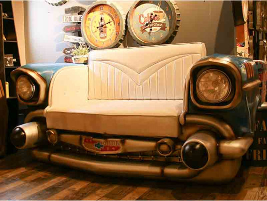 Auto sofa, sofa, couch, diner, Cadillac, USA, decor, America, style, furniture, couches, sofas