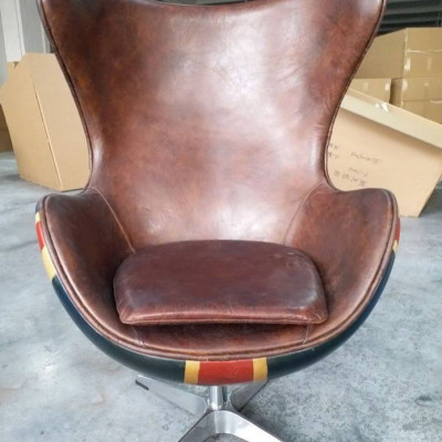Chair lounge armchair vintage swivel chair executive armchair lounge club leather Jack