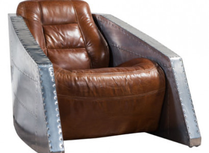 Leather Armchair Airplane Design Club Chair Leather Armchair Aviator Vintage