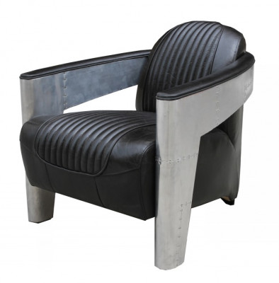 Genuine Leather Design Vintage Design Armchair Armchair TV Aviator Flyer