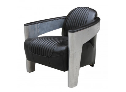 Genuine Leather Design Vintage Design Armchair Armchair TV Aviator Flyer