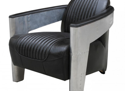 Genuine Leather Design Vintage Design Armchair Armchair TV Aviator Flyer