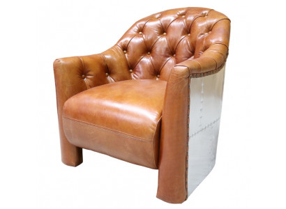 Leather armchair airplane design club chair leather armchair aviator vintage leather