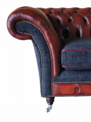 Sofa Luxury Textile Chesterfield Couch Sofas Upholstery 3-Seater Couches New