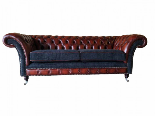 Sofa Luxury Textile Chesterfield Couch Sofas Upholstery 3-Seater Couches New