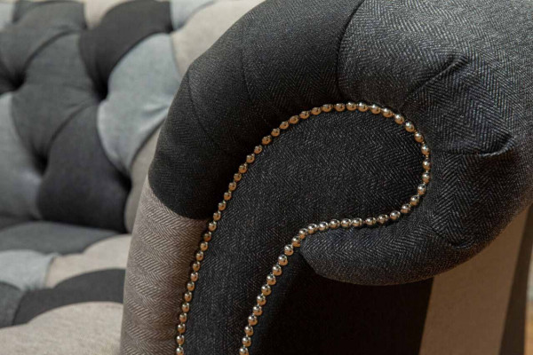 Modern Sofa 3 Seater Chesterfield Three-Seater Living Room Sofas Luxury Couch Style