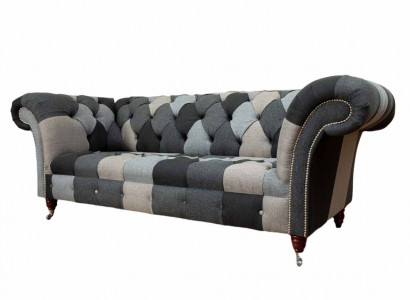 Modern Sofa 3 Seater Chesterfield Three-Seater Living Room Sofas Luxury Couch Style
