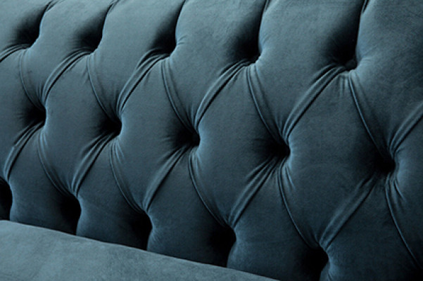 Turkish Sofa Luxury Textile Chesterfield Couch Sofas Blue Upholstery Seating Design