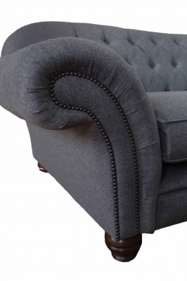 Modern sofa 3-seater luxury textile couch gray sofas upholstery fabric new