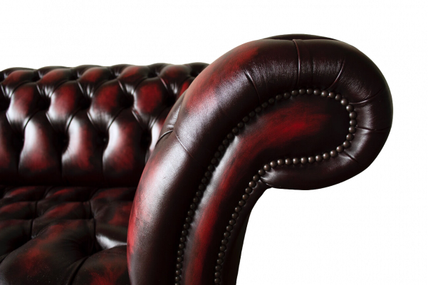 Chesterfield Leather Sofa 3 Seater Brown Designer Couch Luxury Upholstery New