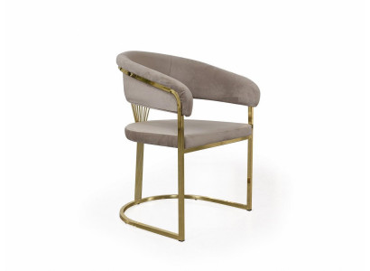 Complete dining room chairs chairs kitchen chairs 6-piece beige luxury gold