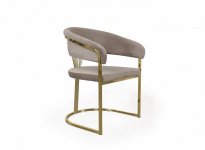 Complete dining room chairs chairs kitchen chairs 6-piece beige luxury gold