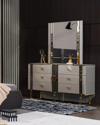 Luxury Console Table Vanity Table Dressing Table Gray
