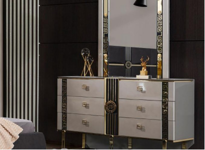 Luxury Console Table Vanity Table Dressing Table Gray