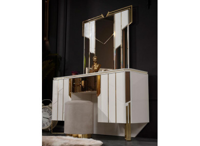 White dressing table mirror vanity table makeup console console table