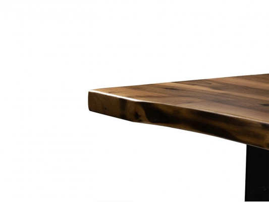 Luxury Table Brown Stainless Steel Design Dining Table Wood Modern Dining Table New