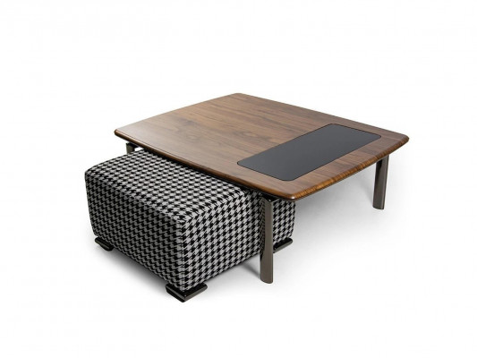 Complete Design Modern Coffee Table with Ottoman Living Room Furniture