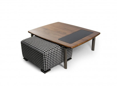 Complete Design Modern Coffee Table with Ottoman Living Room Furniture
