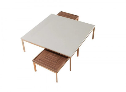 Living room set complete 3-piece modern new coffee table with 2 side tables