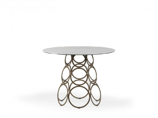 Round dining table kitchen table dining room table round table 100cm industrial white